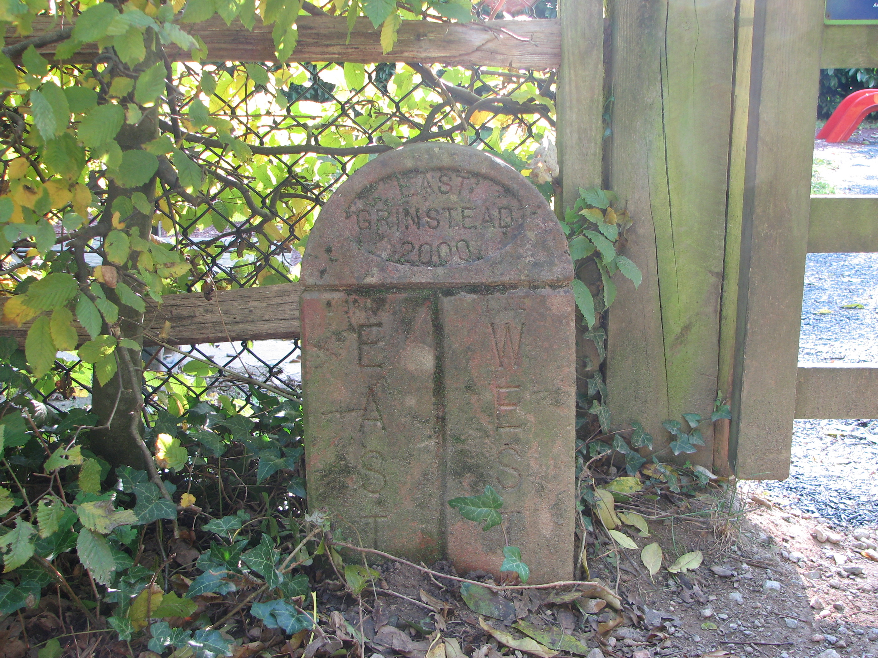 Greenwich Meridian Marker; England; West Sussex; East Grinstead